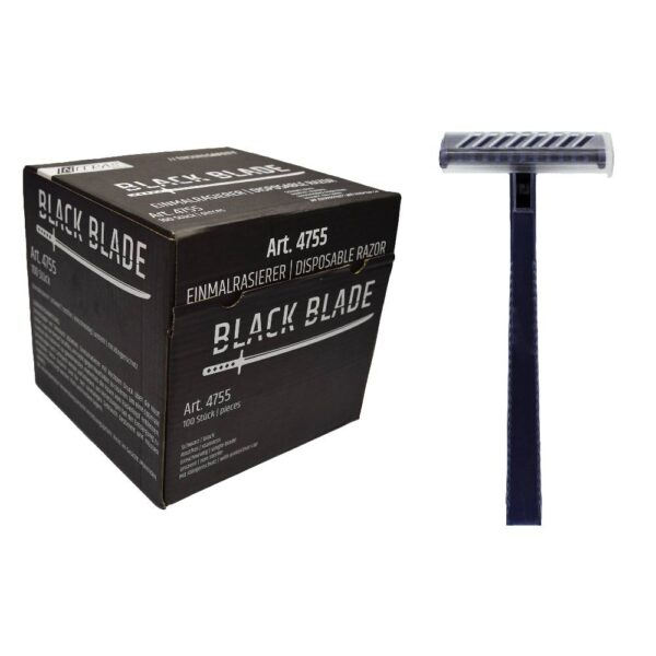 NITRAS BLACK BLADE, Einweg-Rasierer, schwarz