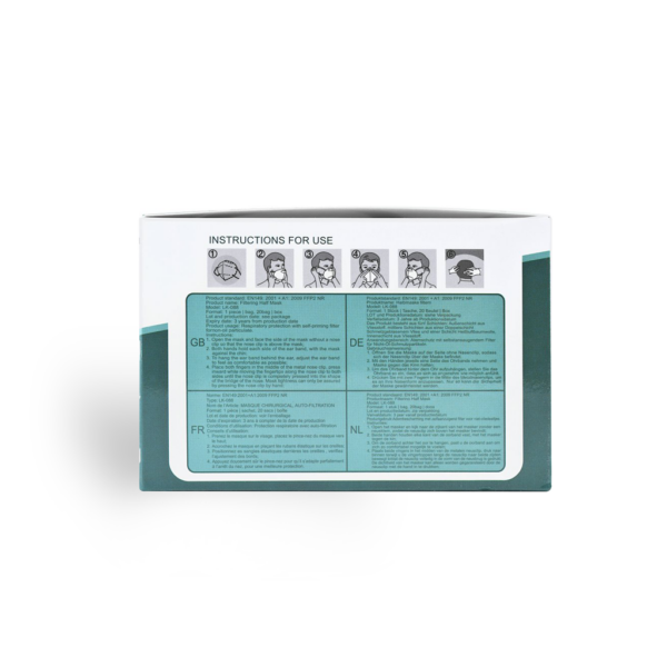 LEIKANG® FFP2 Atemschutzmaske ohne Ventil, 20er Boxen, schwarz - Expert Medizinbedarf