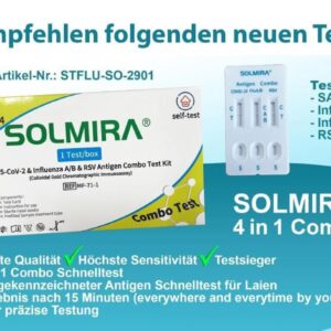 SOLMIRA® 4in1 SARS-CoV-2 & Influenza A/B & RSV-Antigen-Kombi-Test - Expert Medizinbedarf