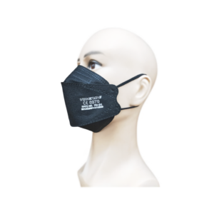 YIRENDE® FFP2 Atemschutzmaske ohne Ventil, 20er Boxen, schwarz - Fischform - Expert Medizinbedarf