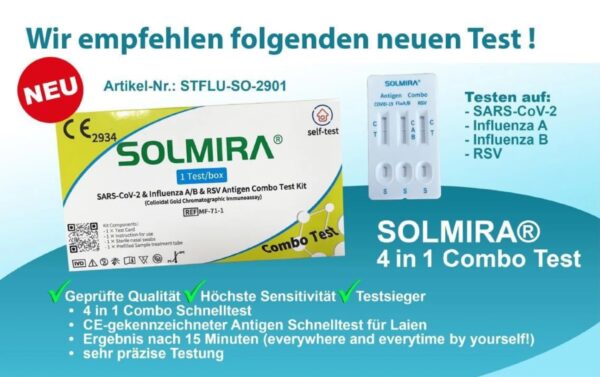 Solmira - Combotest Influenza A-B, RSV, COVID