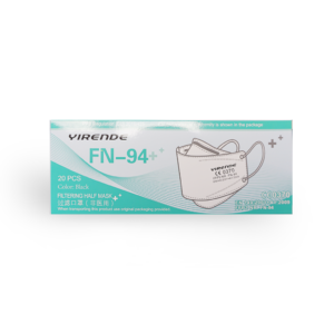 YIRENDE FFP2 Atemschutzmaske, schwarz - Fischform