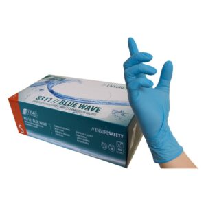 NITRAS BLUE WAVE Einmalhandschuhe, Nitril, blau - Expert Medizinbedarf