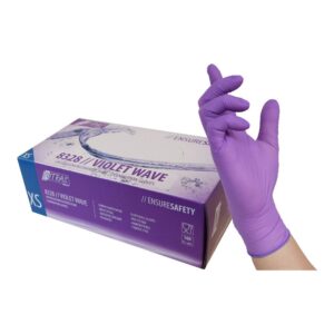 NITRAS VIOLET WAVE, Einmalhandschuhe aus Nitril, violett - Expert Medizinbedarf