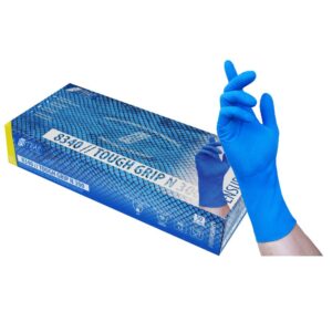 NITRAS TOUGH GRIP N 300, Nitril-Einmalhandschuhe, blau - Expert Medizinbedarf