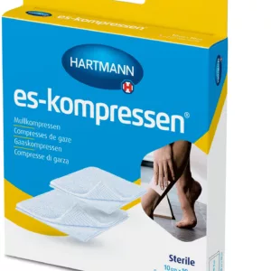ES-Kompressen -steril, in Faltschachteln, eingesiegelt zu 2 Stück, 17 fädig, 8-fach - Expert Medizinbedarf
