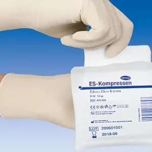 ES-Kompressen -steril, in Faltschachteln, eingesiegelt zu 2 Stück, 17 fädig, 8-fach - Expert Medizinbedarf