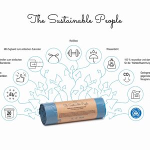 The Sustainable People - Recycling Müllbeutel, Zugband