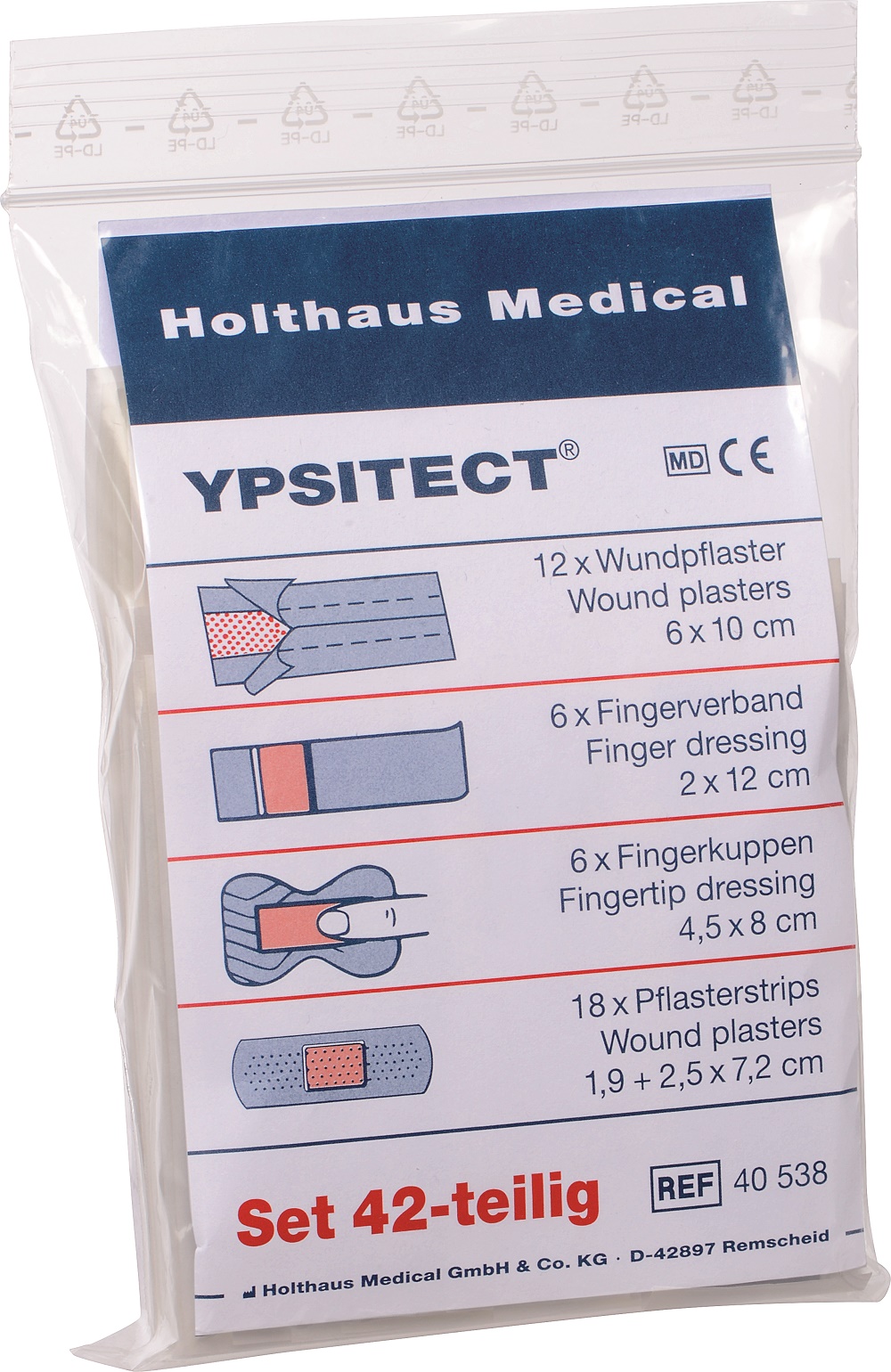 Holthaus - YPSITECT® Pflasterset, DIN13157 und 13169 - Expert Medizinbedarf