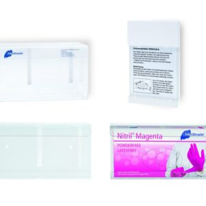 Meditrade Wandhalter für Handschuhboxen, weiß, universal