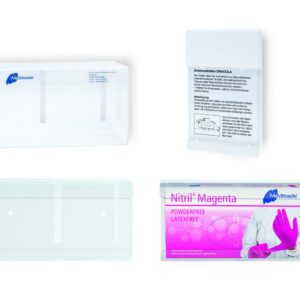 Meditrade Wandhalter für Handschuhboxen, Ghost, Acryl-Wandhalter, 250 cm x 145 cm x 100 cm - Expert Medizinbedarf