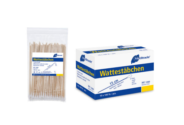Meditrade-Wattestäbchen, steril, in div. Größen und Materialien