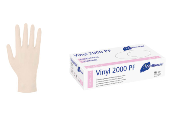 Meditrade Vinyl 2000 PF Untersuchungshandschuh