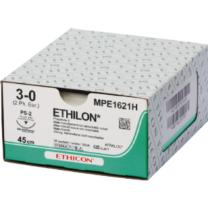 Ethicon - Nahtmaterial Ethilon schwarz monofil,USP 4/0