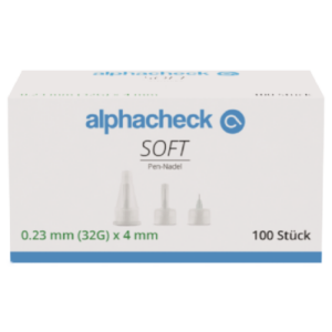 alphacheck soft Pen-Nadeln 32Gx4mm,PZN: 12438842
