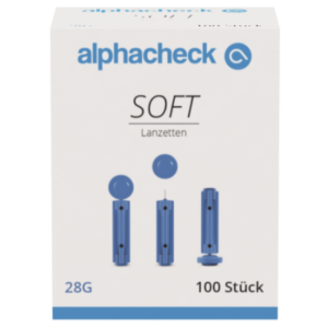 alphacheck soft Lanzetten 28Gx3mm,100 Stück