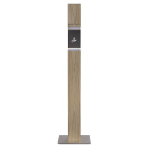 Sanluxx - Sanitizer, Premium Desinfektionssäule Echtholz, Natur