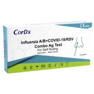 CorDx 4in1 Kombitests Influenza A/B+COVID-19/RSV Combo Ag Test