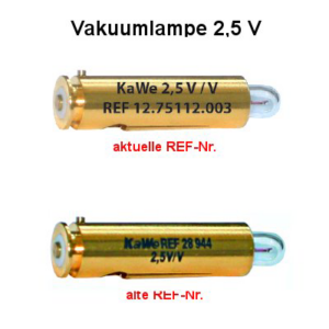 Vakuumlampe 2,5V, f. Ophthalmoskop