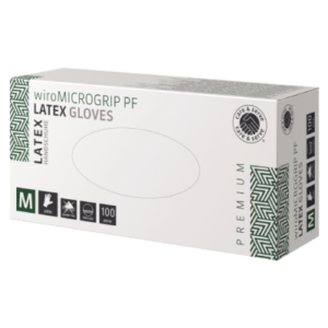 care&serve - PREMIUM-wiroMICROGRIP PF-Latex-weiß M
