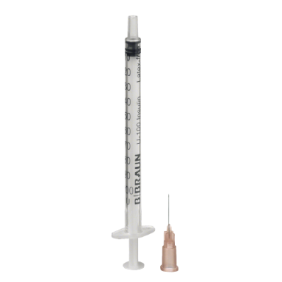 Omnifix® 100 Duo Insulinspritze U-100, mit Kanüle 0,45 x 12 mm - Expert Medizinbedarf