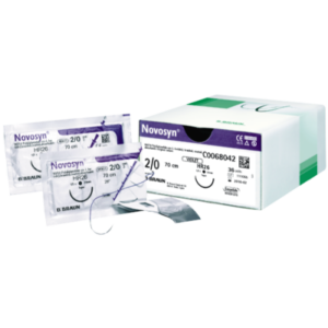 B. Braun - Nahtmaterial Novosyn ungefärbt, DS 24, USP 3/0