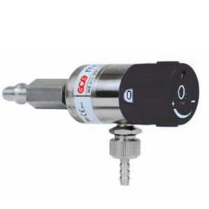 Flowregler mit Handrad, Mediflow Ultra P, DIN O2, 6