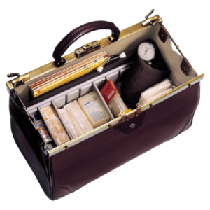 Arzttasche Assista, Leder braun