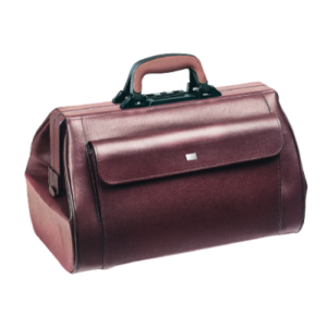 Arzttasche Medilight m. 2 Vortaschen, Leder bordeaux