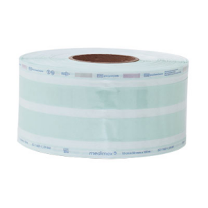 medimex Klarsichtschlauch mit Seitenfalte 075 x 025 mm, 100m