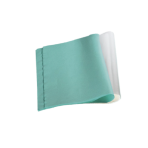 Sterilisierpapier 75x75cm, grün, gekreppt