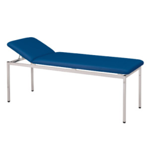 Schmitz-Untersuchungsliege 2-teilig, Ozean. Gestell RAL 9002