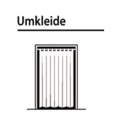 Zemo – Praxiswegweiser grün Vitreus Tür- Innenschild,“Umkleide“