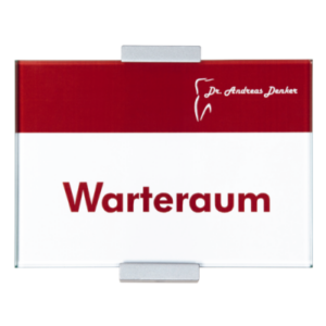 Türschild Infosign 15 x 10,5 cm, Alu-Klammer, Laserdruck