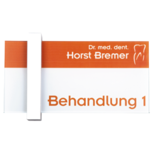 Türschild Infosign 21 x 10,5 cm, Alu-Block, Laserdruck