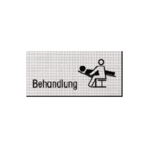 Praxisschild 22 x 10,5 cm, "Behandlung"