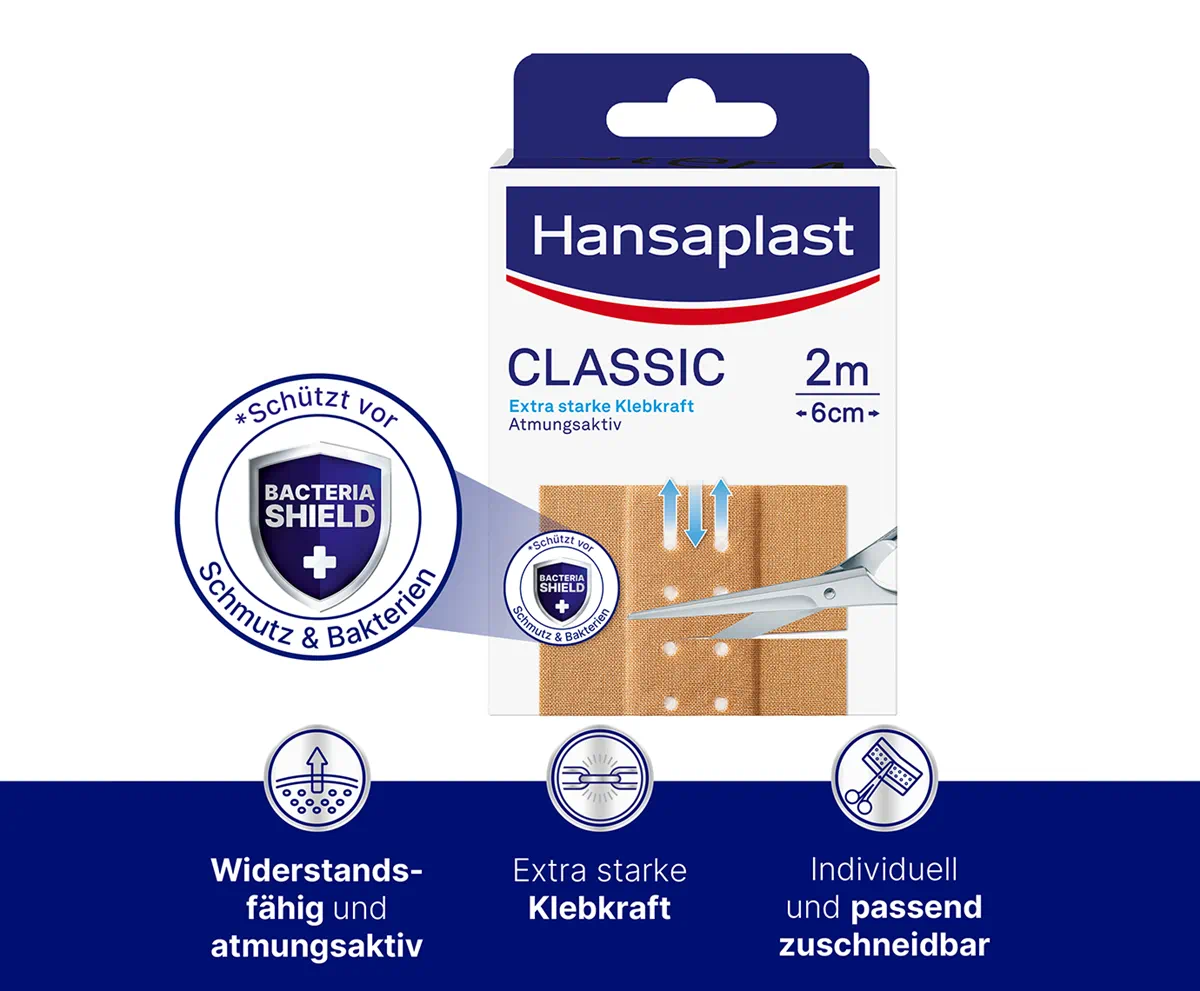 Hansaplast Classic 2 m x 6 cm Hansaplast Classic 2 m x 6 cm