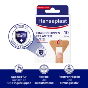 Hansaplast Elastic Fingerkuppenpflaster, 5 x 4,4 cm