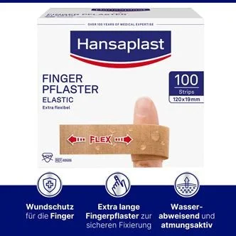 Hansaplast Fingerstrips Elastic, 12x2cm, PZN: 07577524