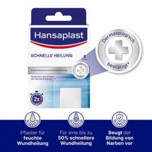 Hansaplast Schnelle Heilung, 43 x 68 mm, 8 Strips