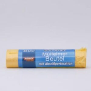 REINEX Müllbeutel 60 Liter, gelb, stark, Zugband