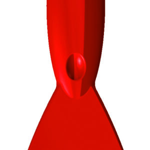 SPACHTEL, PP, ROT, 250x110X18MM