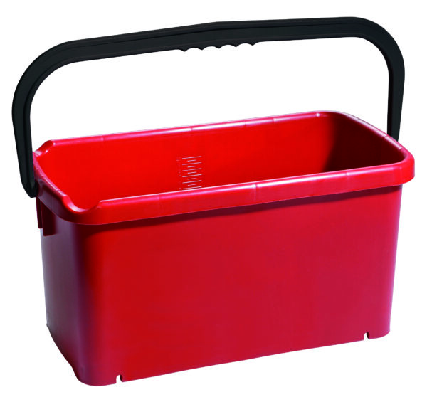 EIMER, VIERECKIG, PP,  ROT
