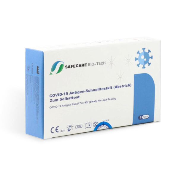 Safecare 5er COVID-19 Antigen Schnelltest, MHD: 01/2026